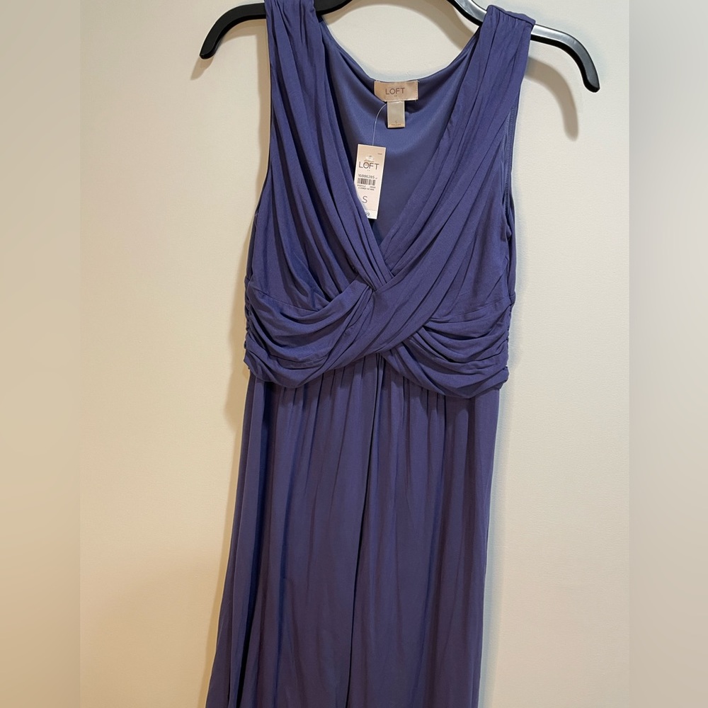 {Ann Taylor LOFT} blue Dress women's size Small